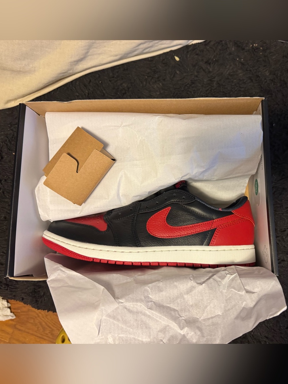Jordan Black and Red Low Top Sneaker imagine if!?